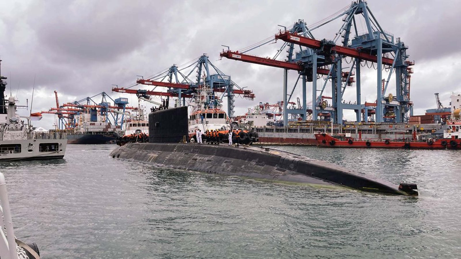 Indian Navy submarine docks in Indonesia
